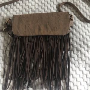 Cute leather purse with shoulder strap